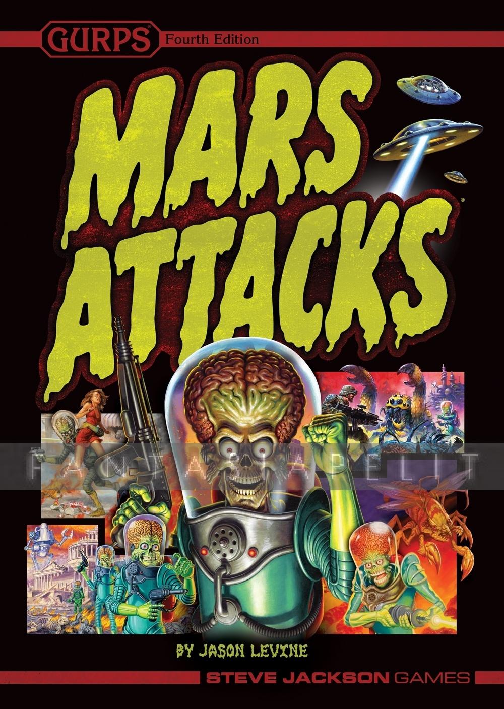 Img cover. Steve Jackson games Mars Attacks. Игра Mars Attack. Марс атакует лого.