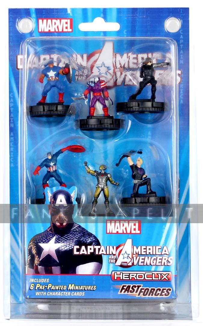 Fantasiapelit - verkkokauppa - miniatyyri - Marvel Heroclix: Fast Forces -Captain  America and the Avengers