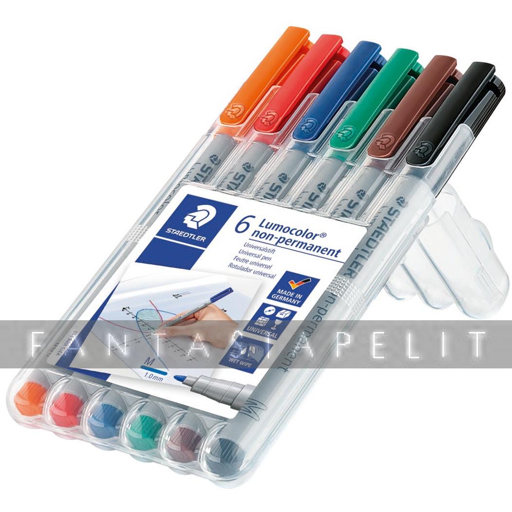 Lumocolor Non-Permanent Water Soluble 6-Pack Markers [CHX03156]