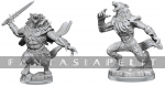 Magic the Gathering Unpainted Miniatures: Arlinn Kord & Tovolar (2)